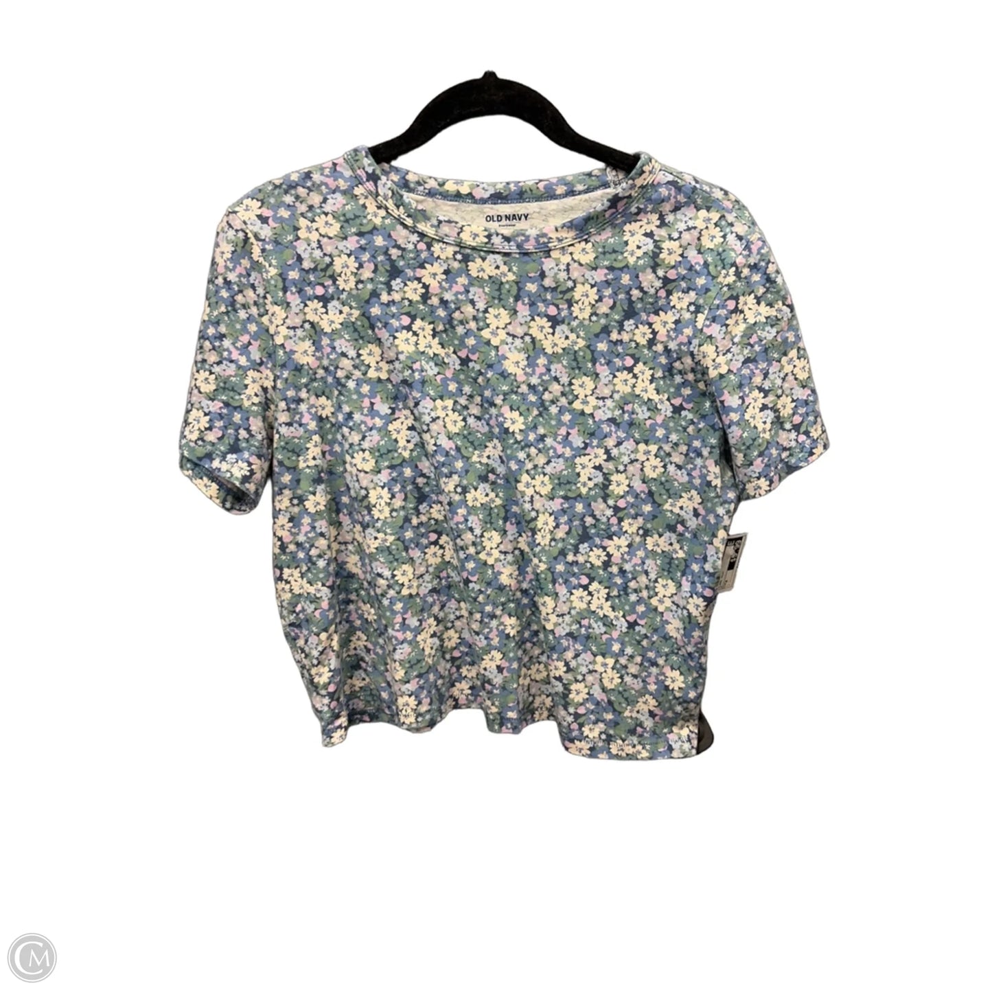 Top Short Sleeve By Old Navy In Floral Print, Size: M