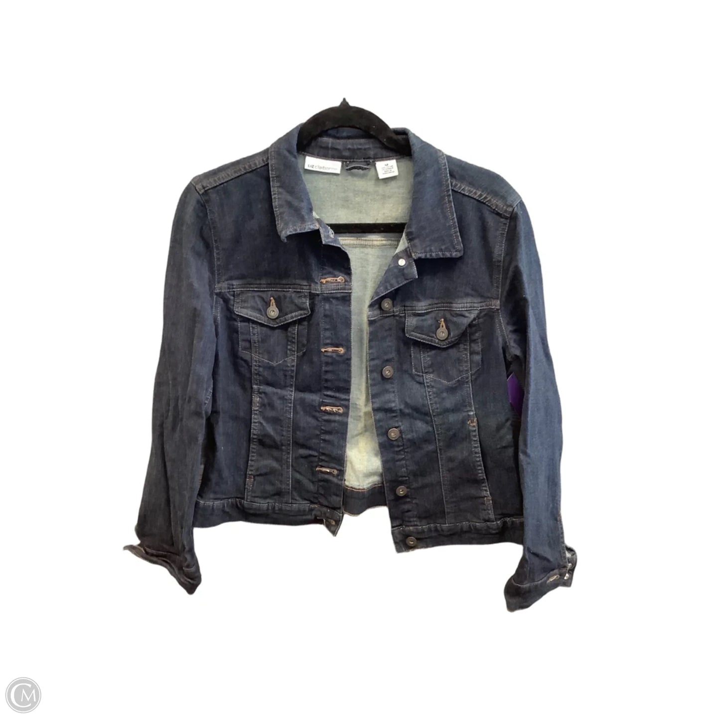 Jacket Denim By Liz Claiborne In Blue Denim, Size: M