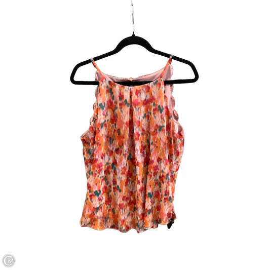 Blouse Sleeveless By Fortune & Ivy In Orange, Size: L