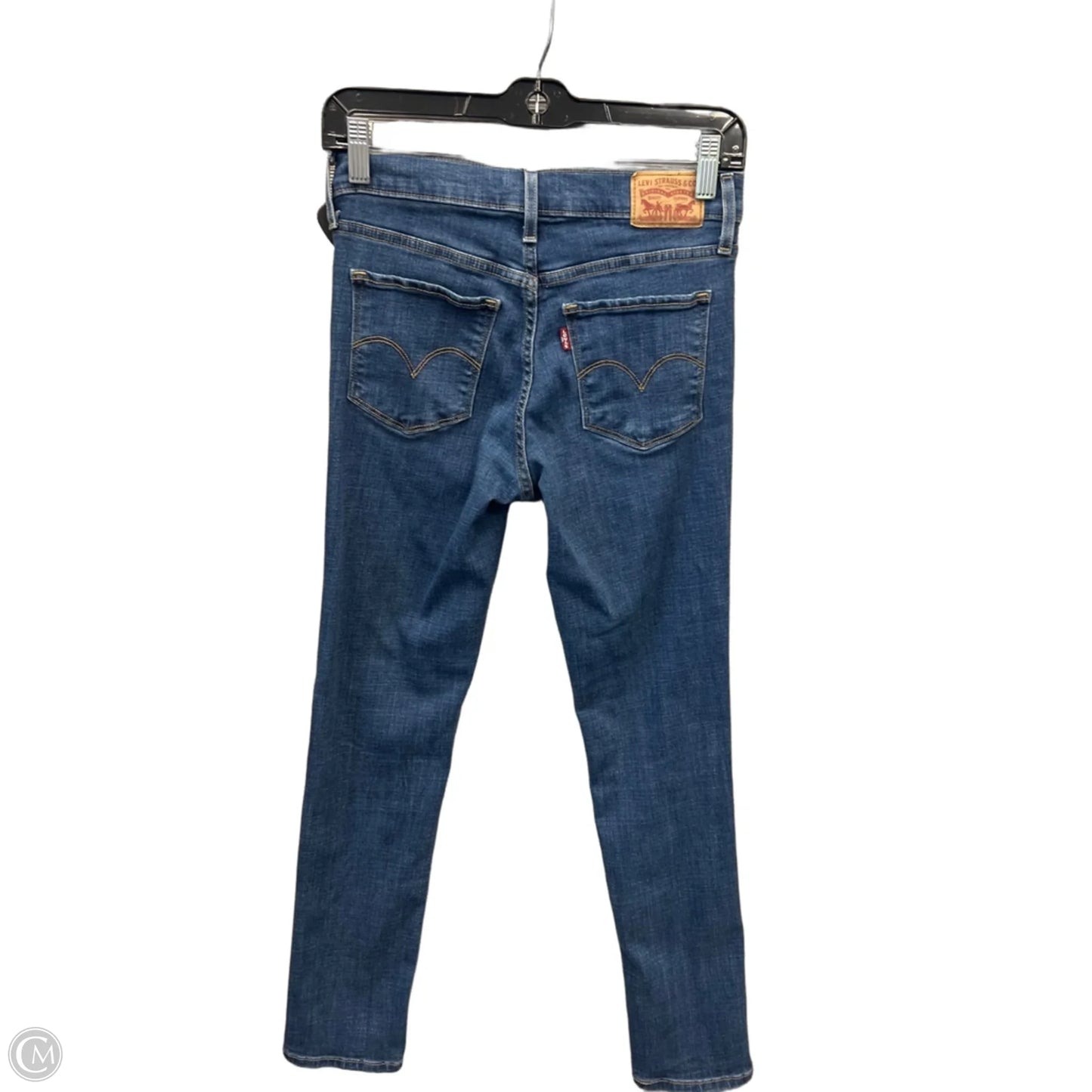Jeans Skinny By Levis In Blue Denim, Size: 2