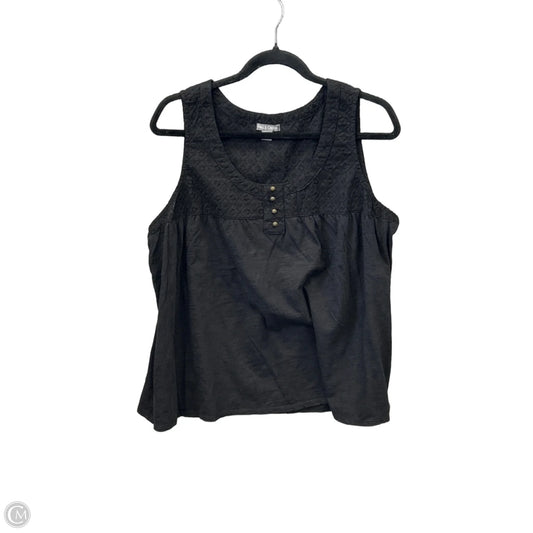 Top Sleeveless By Falls Creek In Black, Size: L