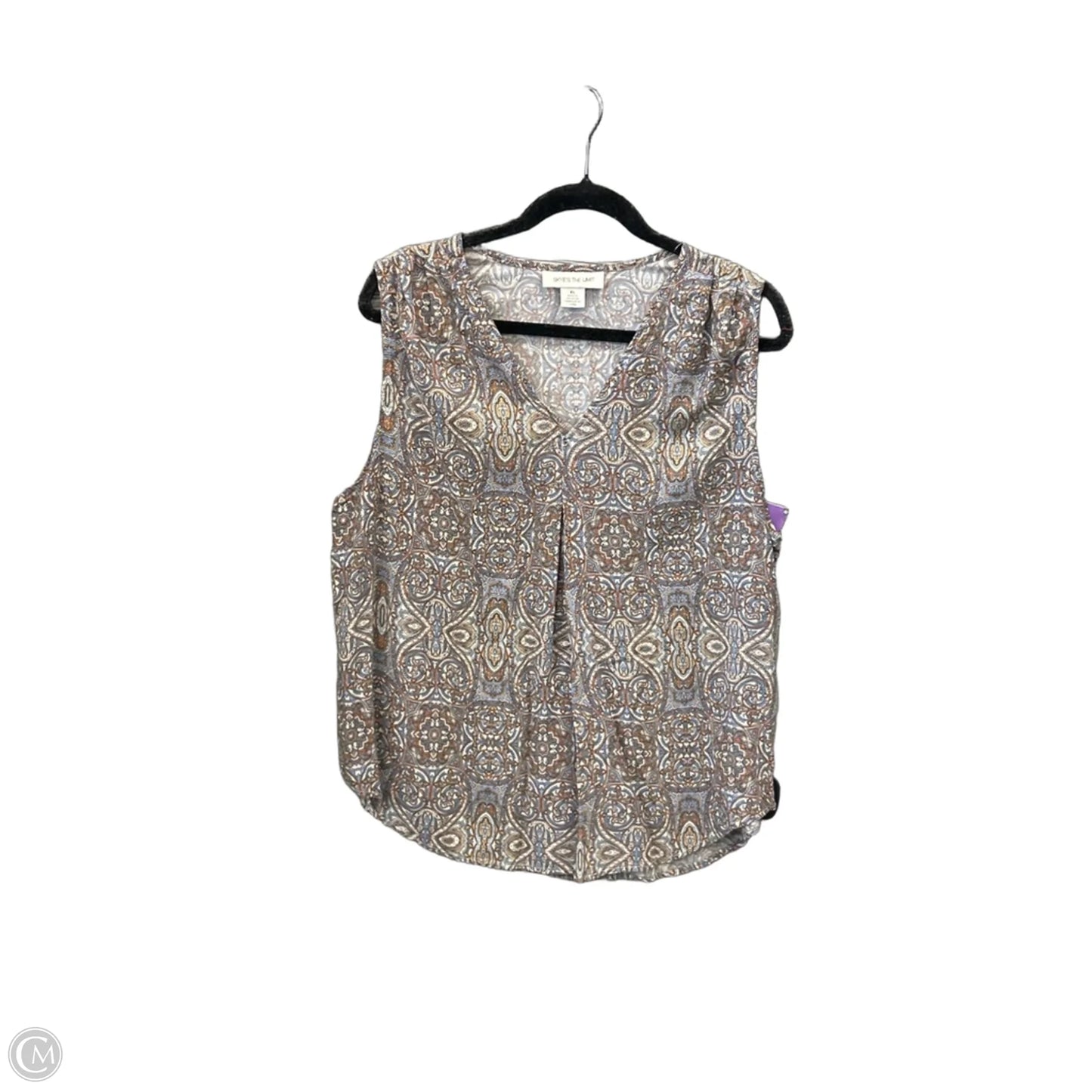 Top Sleeveless By Skyes The Limit In Tan, Size: Xl