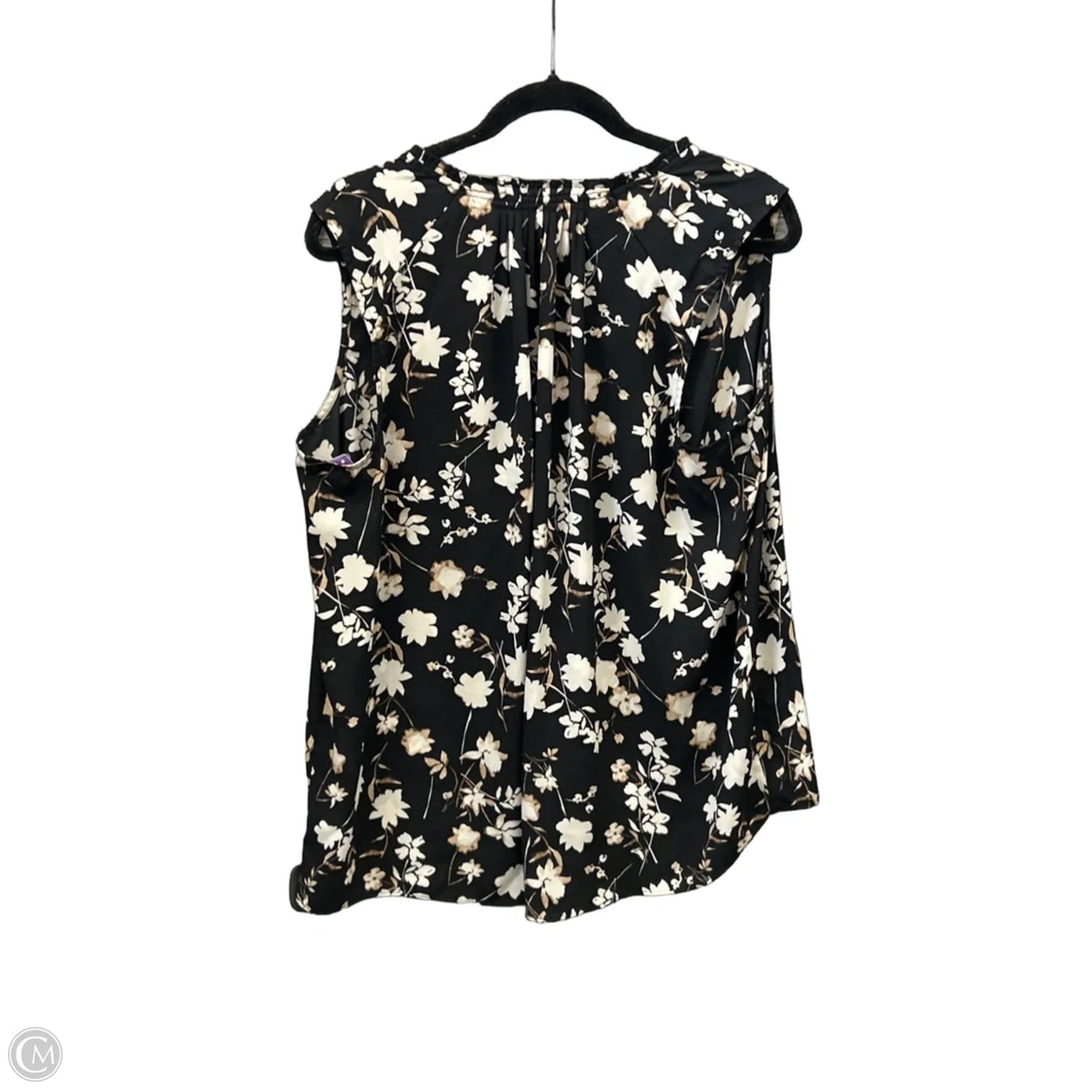 Top Sleeveless By Simply Vera In Black, Size: Xl
