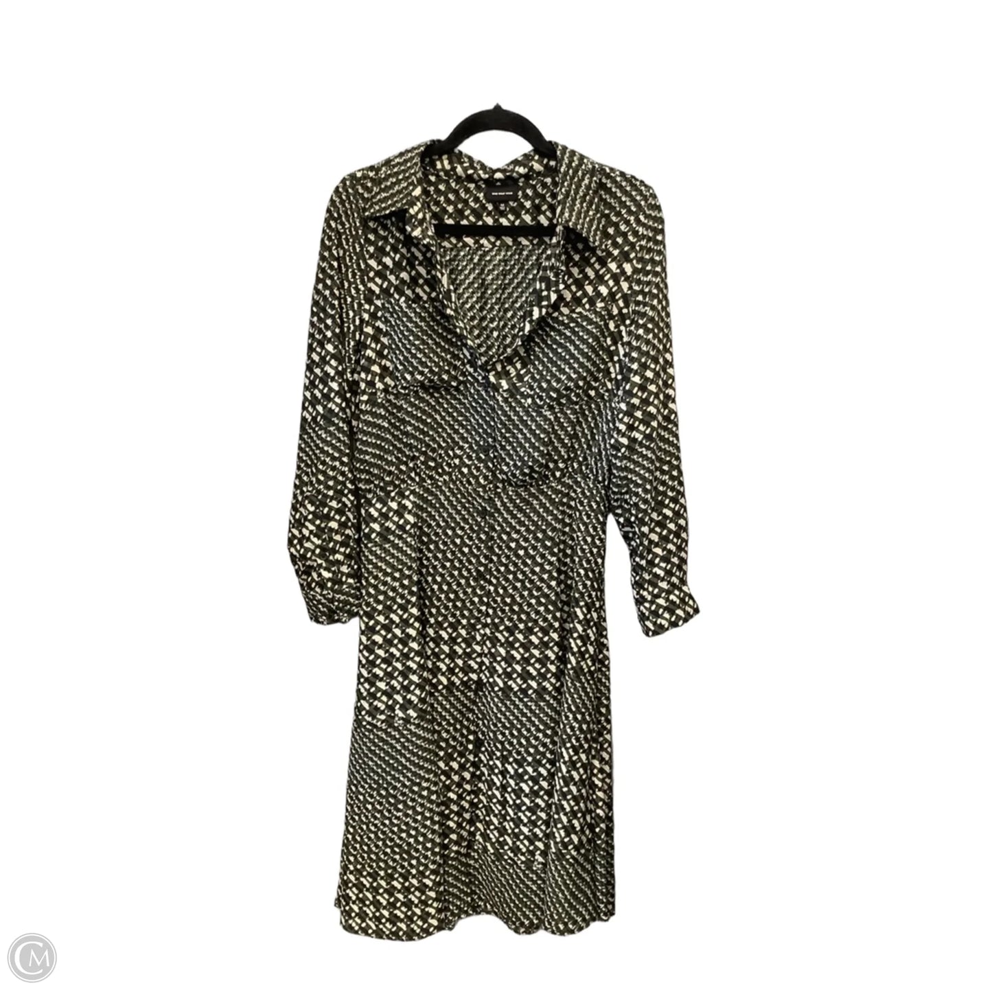 Dress Casual Midi By Who What Wear In Green, Size: M