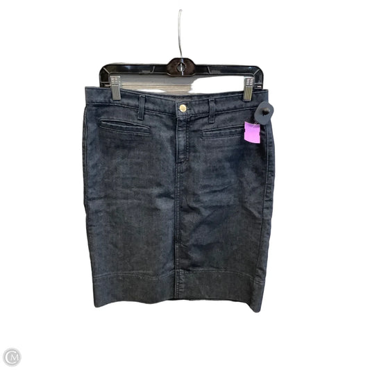Skirt Midi By George In Blue Denim, Size: 6