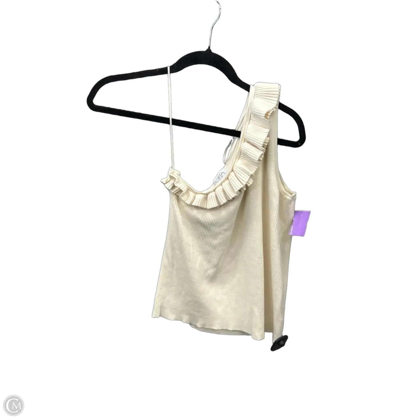 Top Sleeveless By Sofia By Sofia Vergara In Cream, Size: L