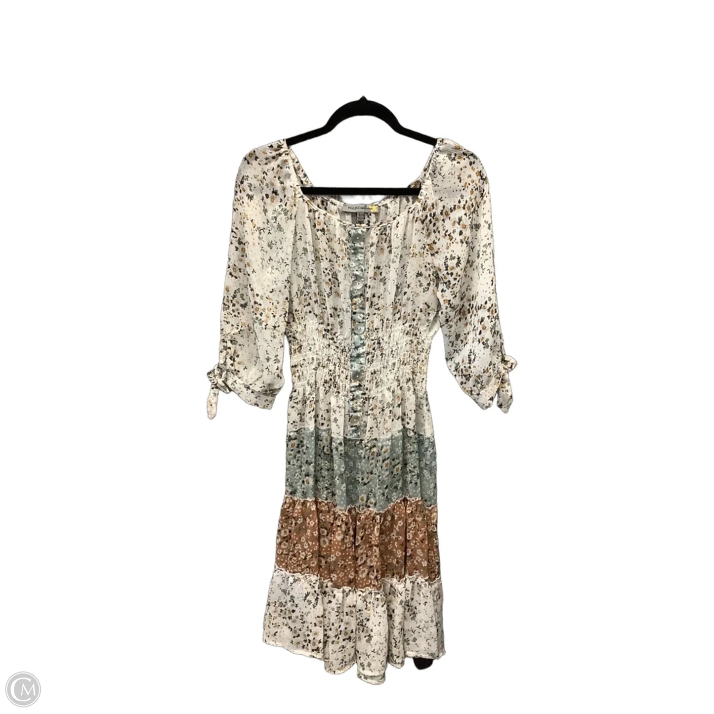 Dress Casual Midi By Figuero & Flower In Floral Print, Size: L