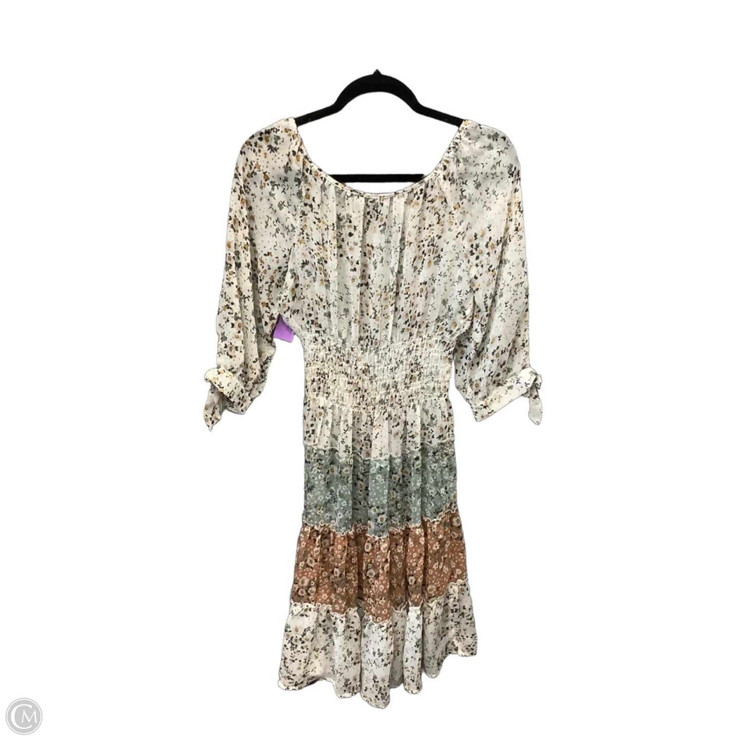Dress Casual Midi By Figuero & Flower In Floral Print, Size: L