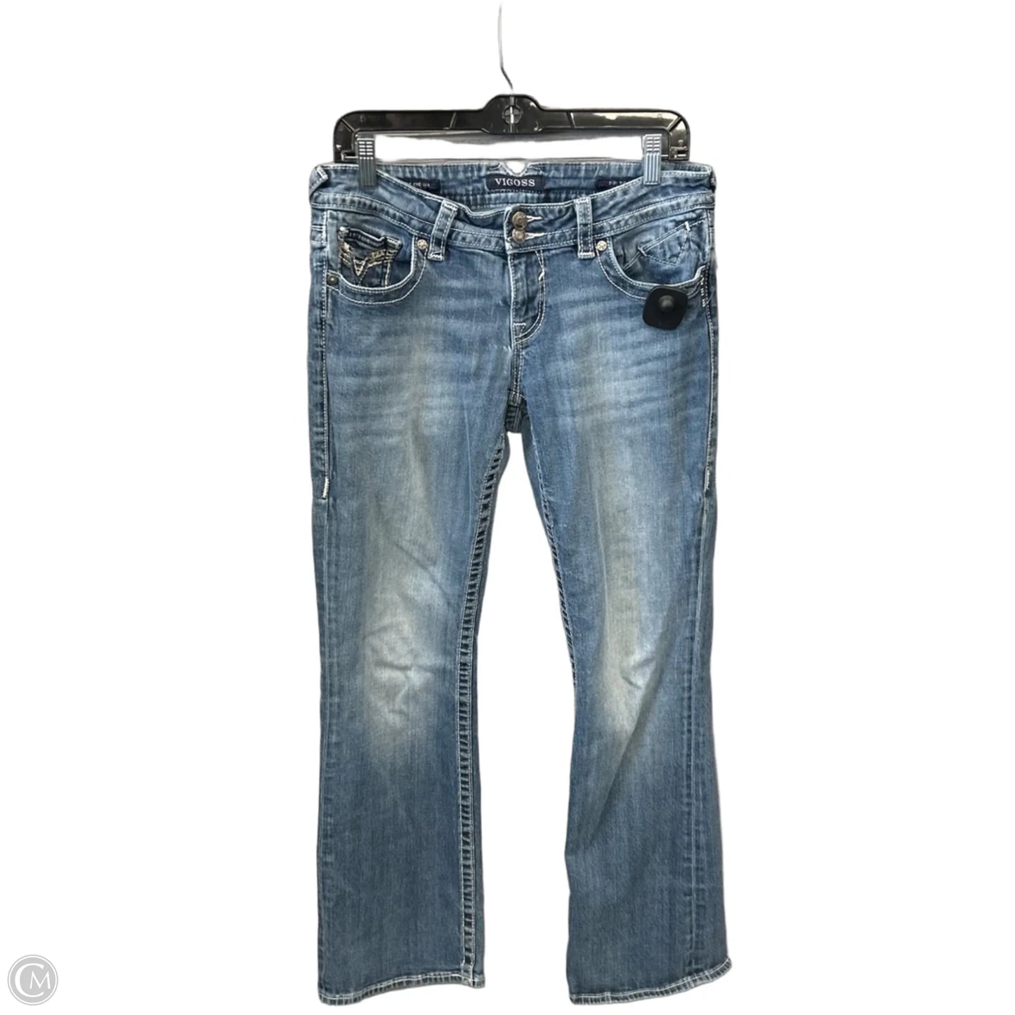 Jeans Boot Cut By Vigoss In Blue Denim, Size: 10