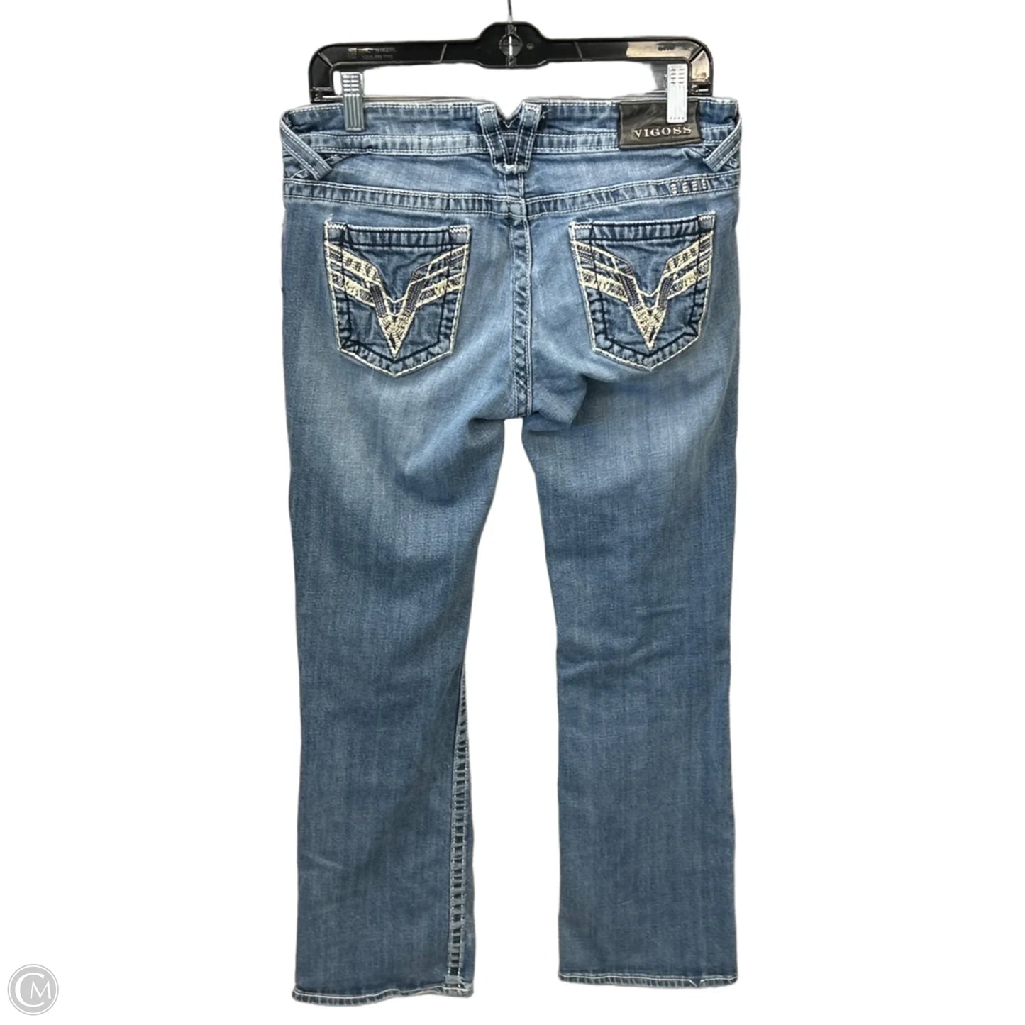 Jeans Boot Cut By Vigoss In Blue Denim, Size: 10