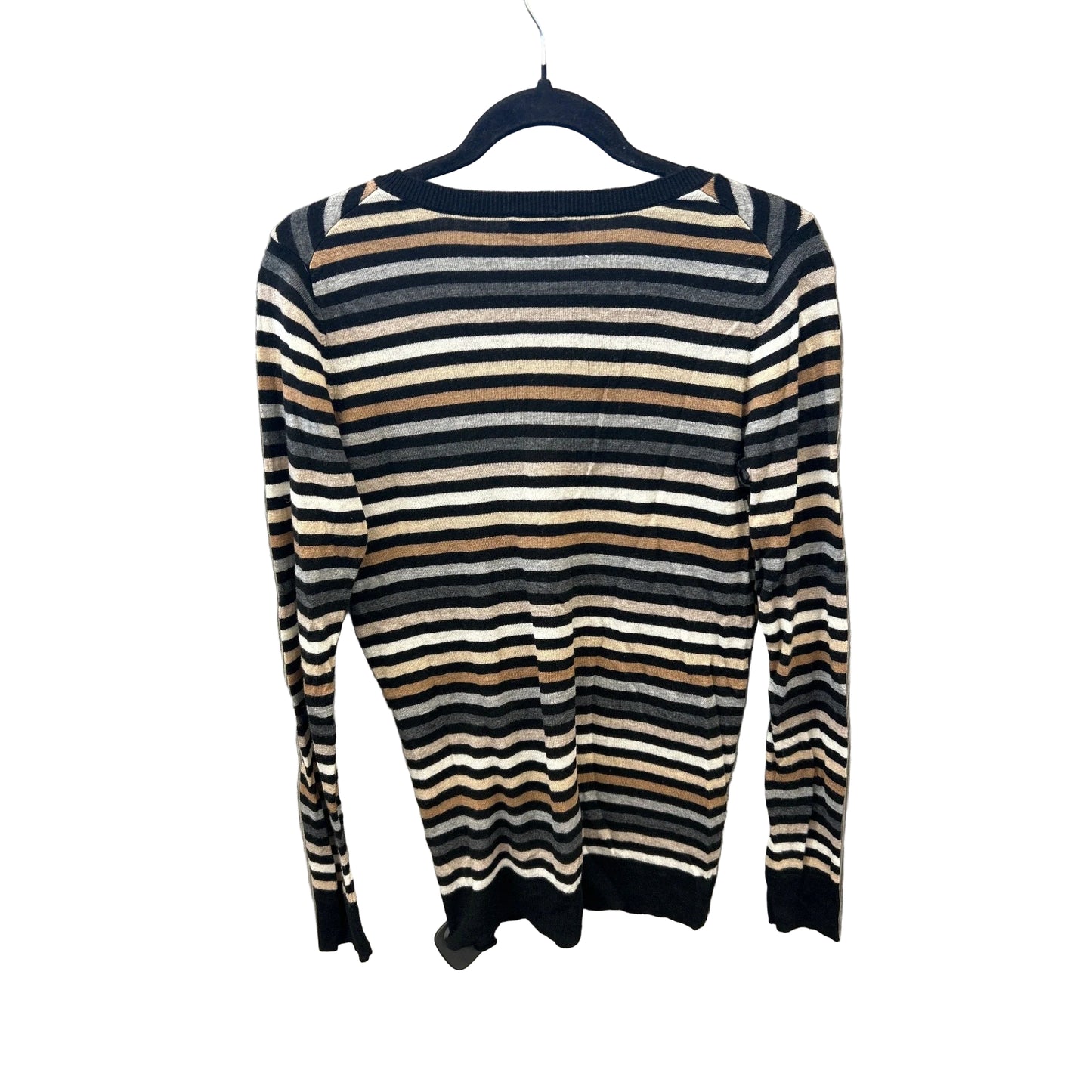Top Long Sleeve By Clothes Mentor In Striped Pattern, Size: M