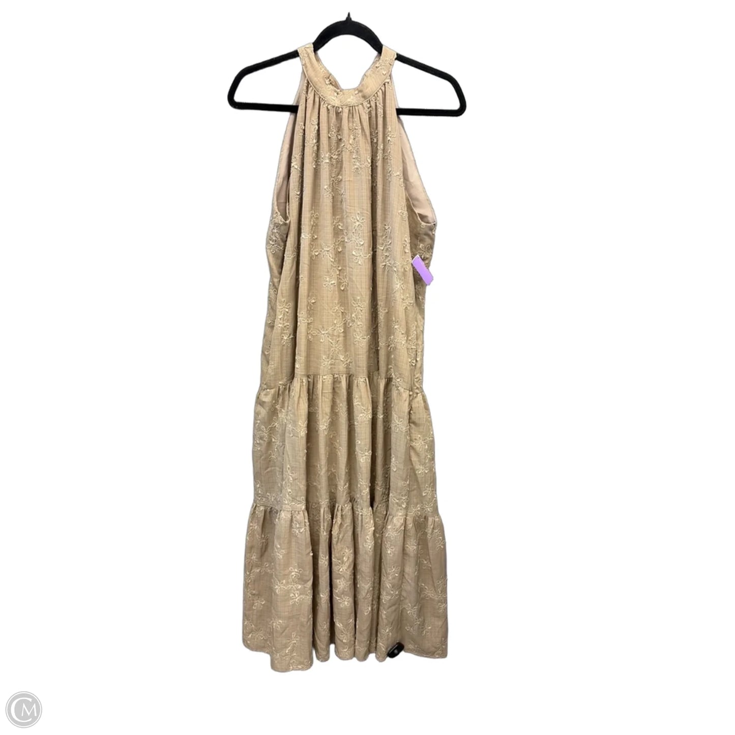 Dress Casual Maxi By Clothes Mentor In Tan, Size: M