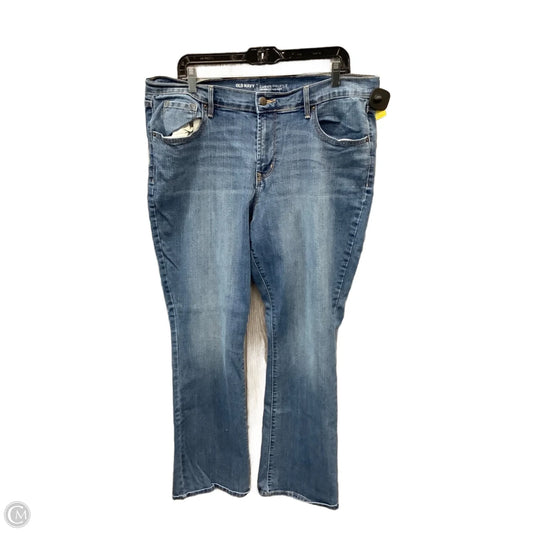 Jeans Straight By Old Navy In Blue Denim, Size: 16