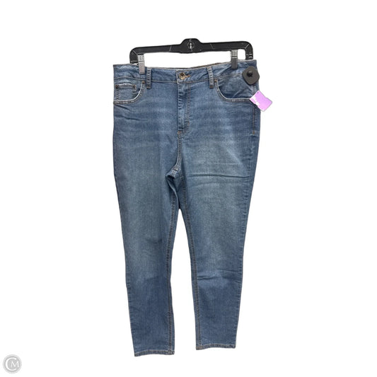 Jeans Skinny By Natural Reflections In Blue Denim, Size: 14