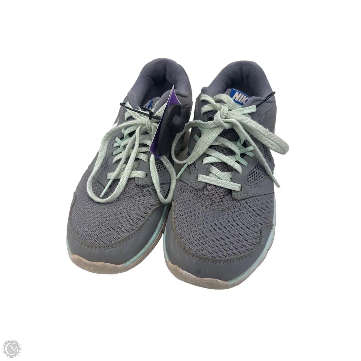 Shoes Athletic By Nike In Green & Grey, Size: 7.5