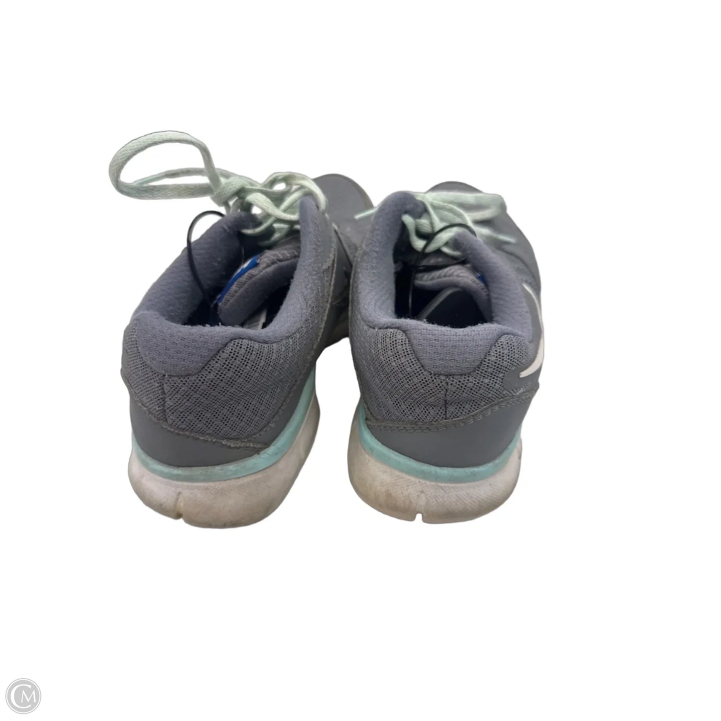 Shoes Athletic By Nike In Green & Grey, Size: 7.5