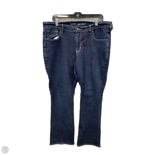 Jeans Straight By Old Navy In Blue Denim, Size: 16