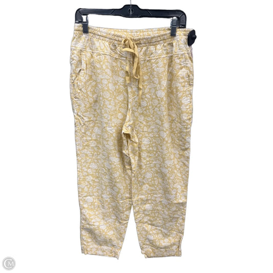 Pants Linen By Universal Thread In Yellow, Size: 6