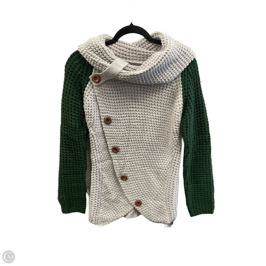 Sweater By Clothes Mentor In Green & Grey, Size: S