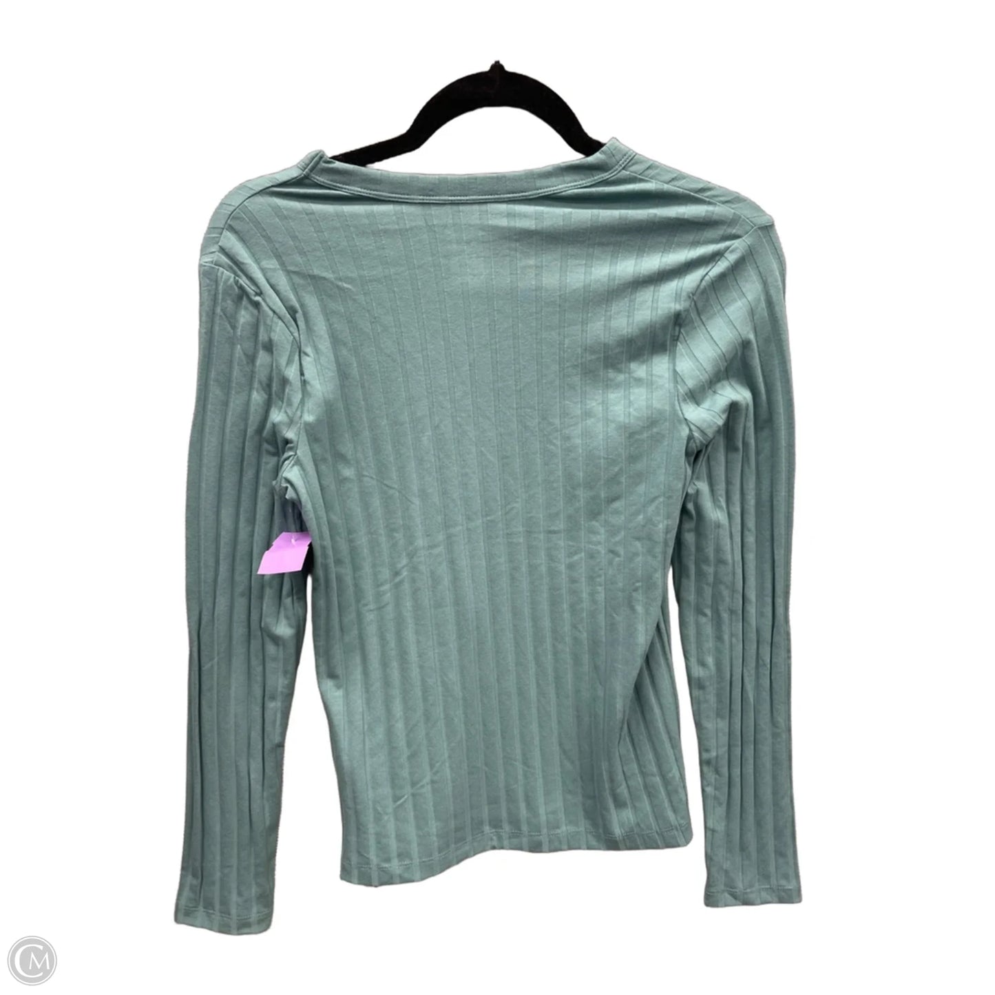 Top Long Sleeve Basic By A New Day In Green, Size: S