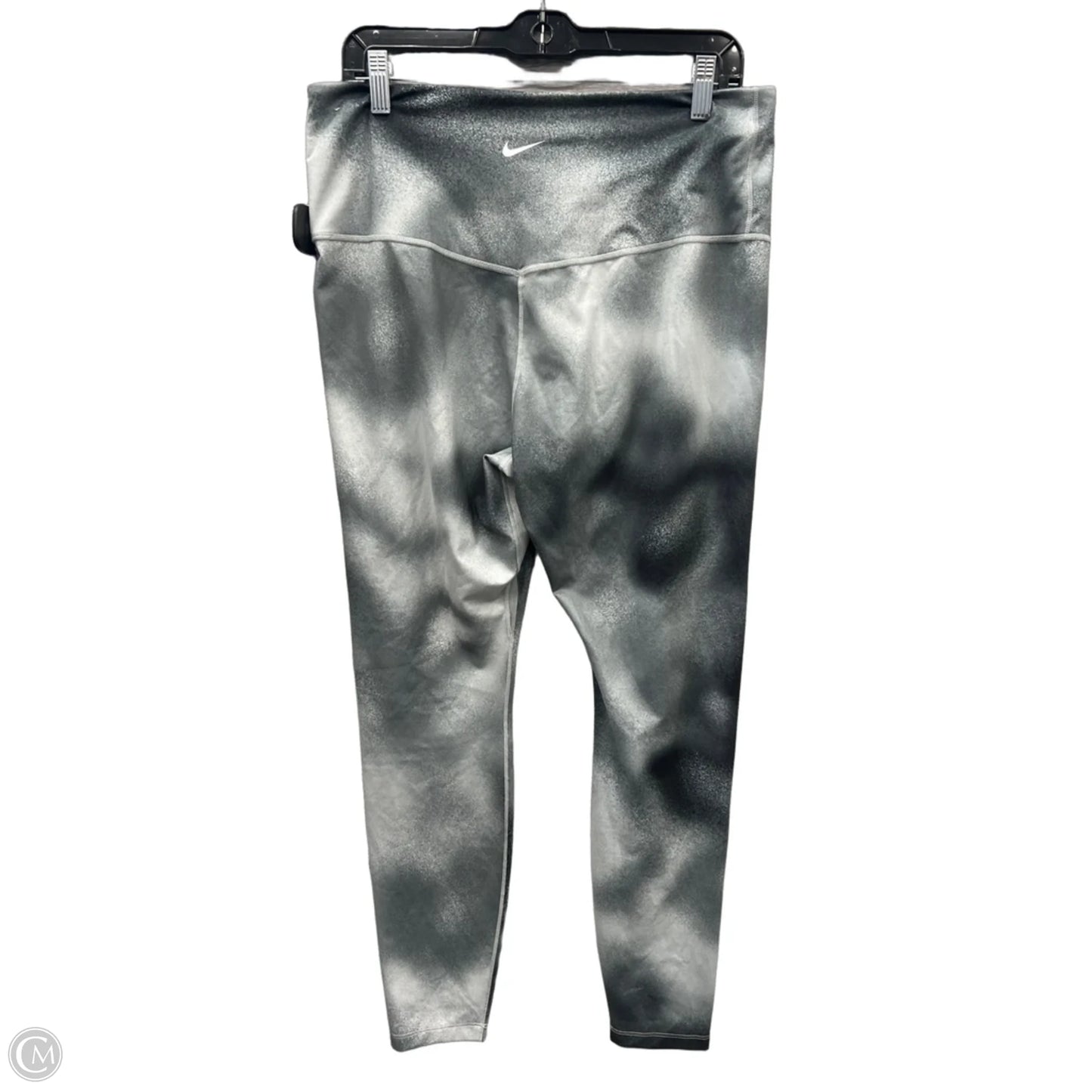 Athletic Leggings By Nike Apparel In Green, Size: Xl