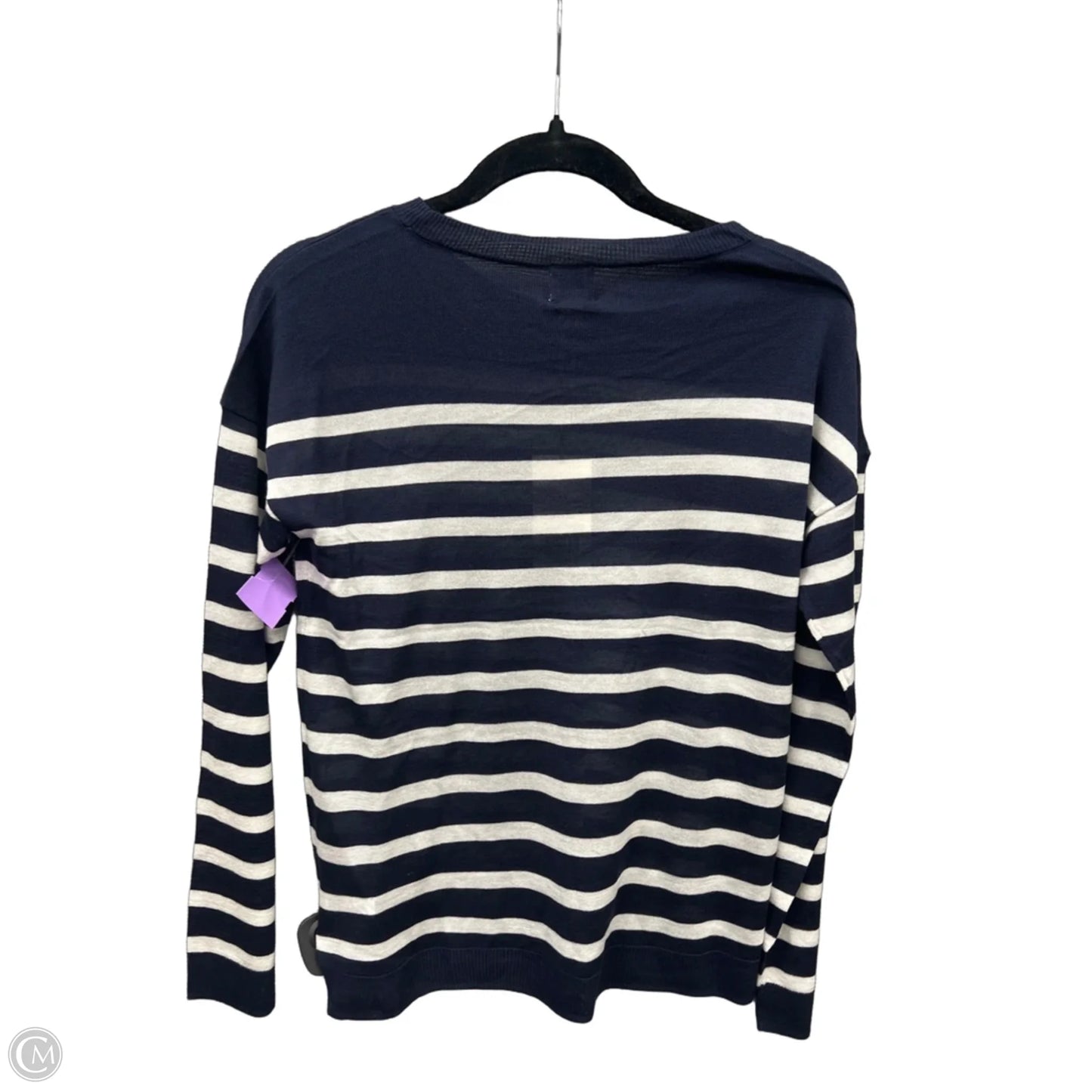 Top Long Sleeve By A New Day In Striped Pattern, Size: Xs
