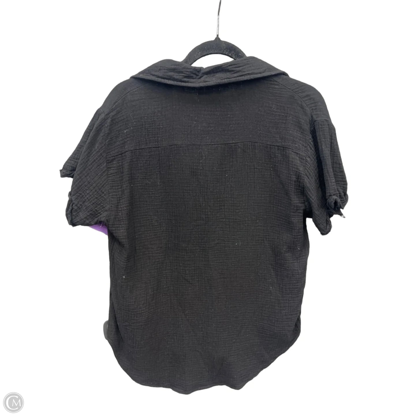 Tunic Short Sleeve By Pink Lily In Black, Size: S