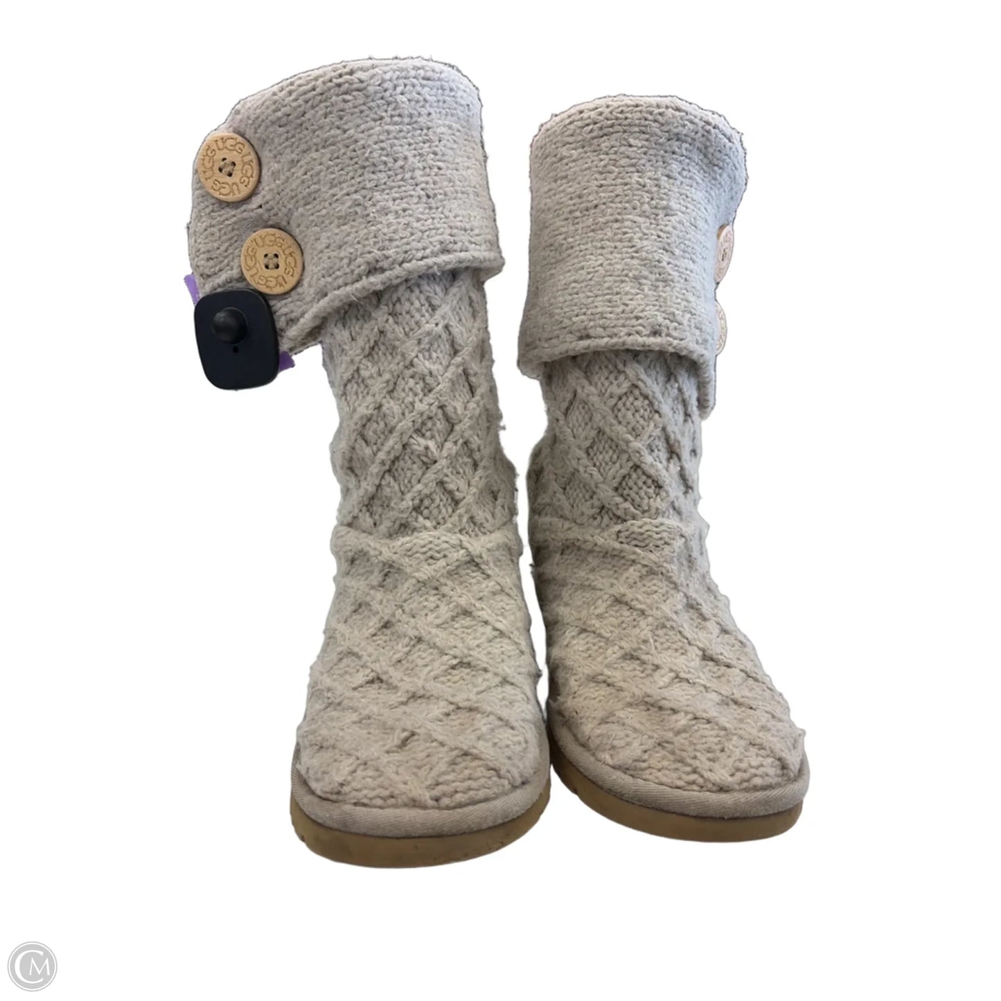 Boots Designer By Ugg In Grey, Size: 6