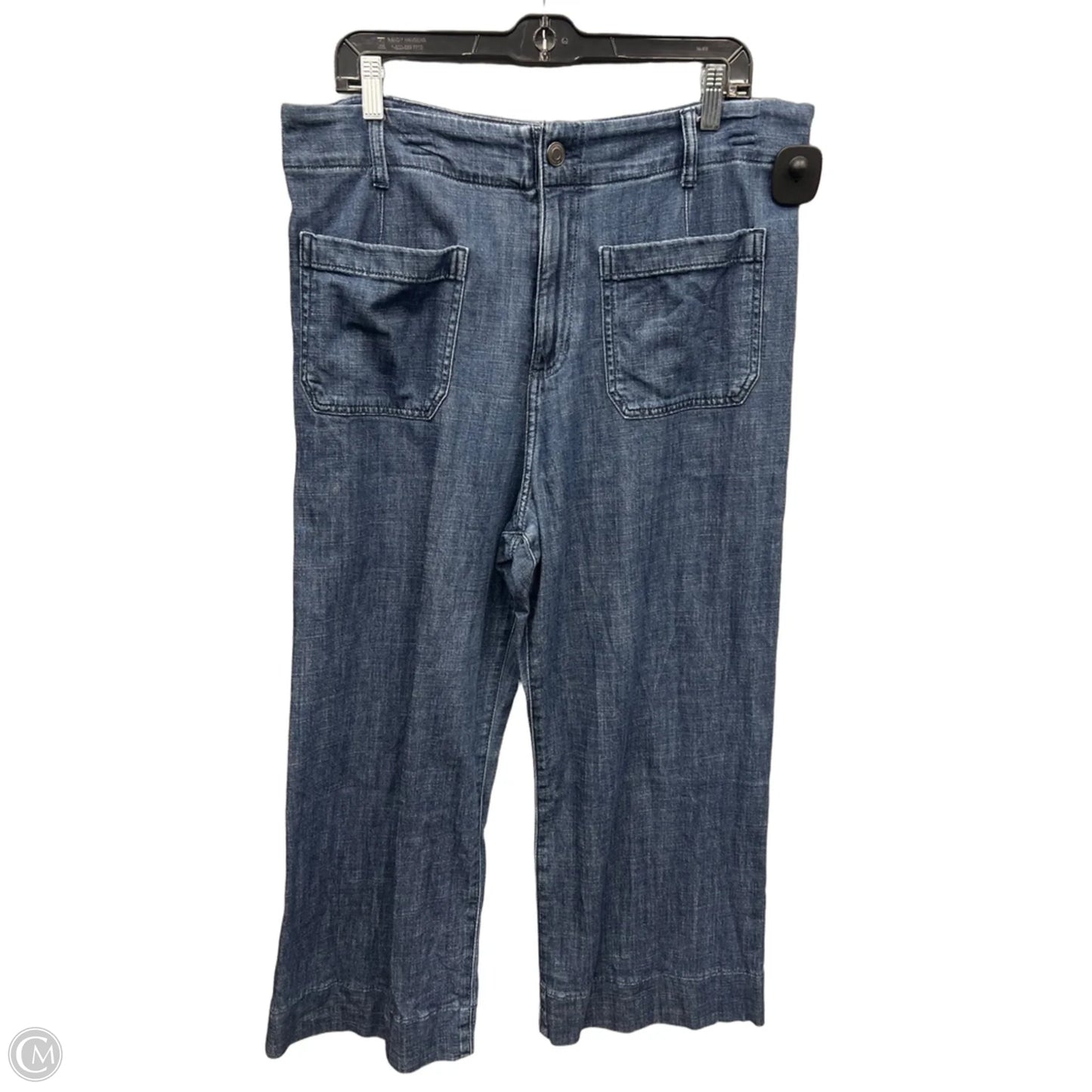 Jeans Wide Leg By Lc Lauren Conrad In Blue Denim, Size: 16