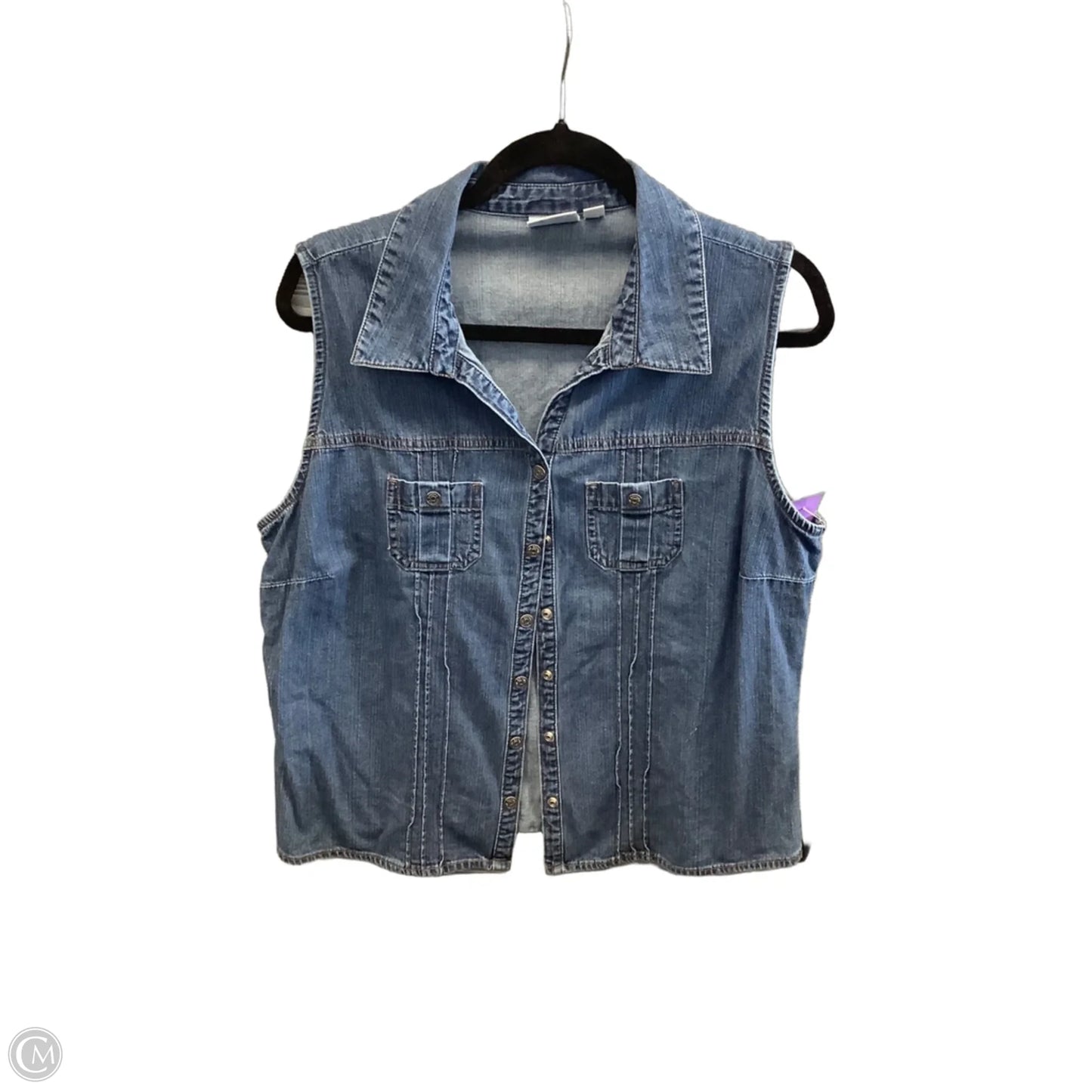 Vest Other By Sonoma In Blue Denim, Size: Xl