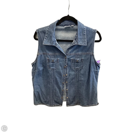 Vest Other By Sonoma In Blue Denim, Size: Xl