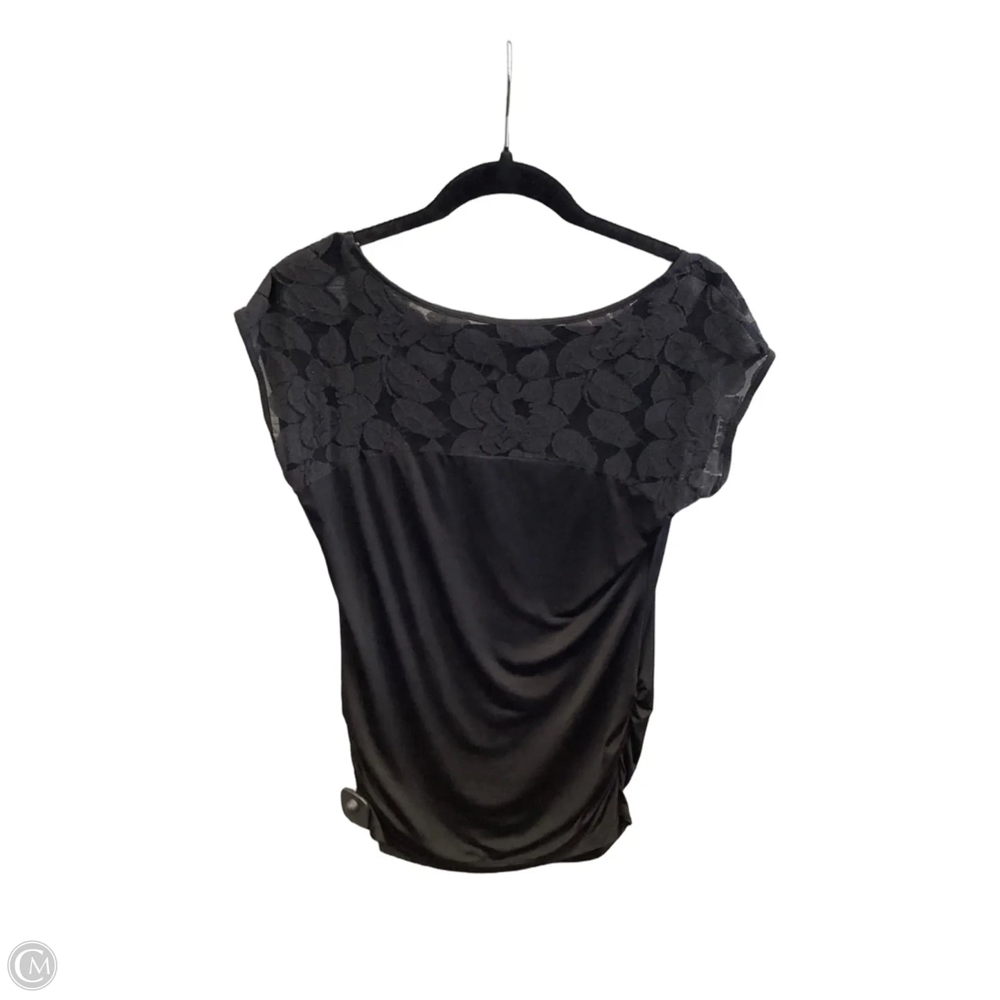 Top Short Sleeve By Worthington In Black, Size: M