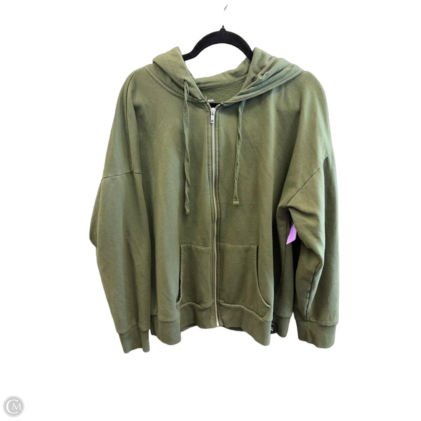 Sweatshirt Hoodie By Time And Tru In Green, Size: 3x