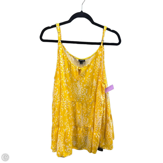 Top Sleeveless By Torrid In Yellow, Size: 3x