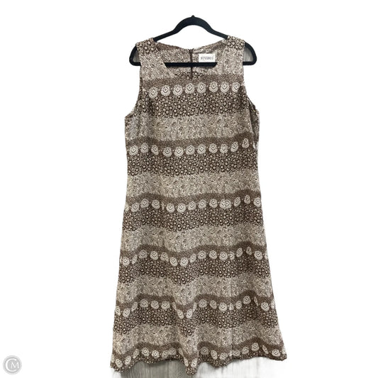 Dress Casual Maxi By Studio 1 In Brown, Size: Xxl