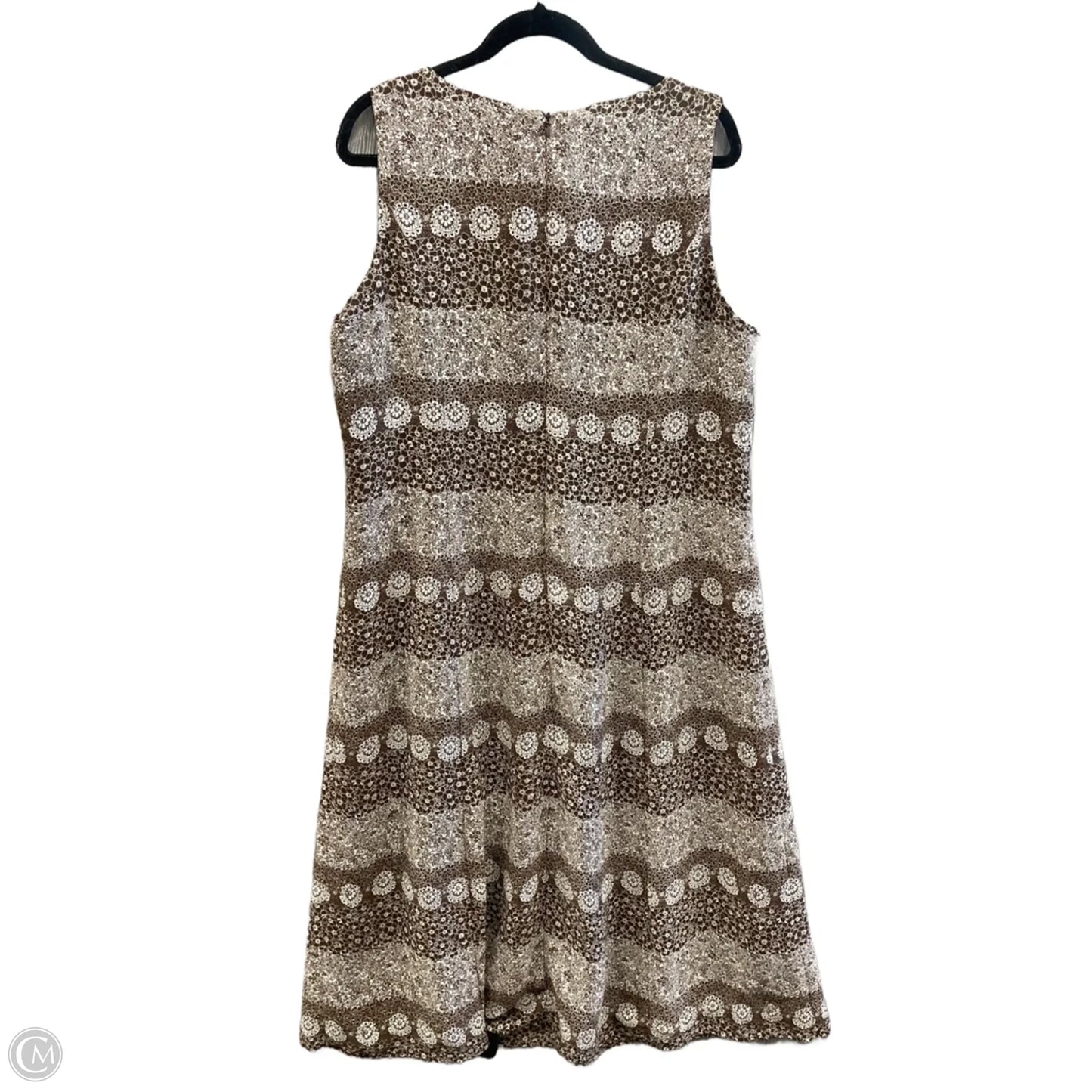 Dress Casual Maxi By Studio 1 In Brown, Size: Xxl