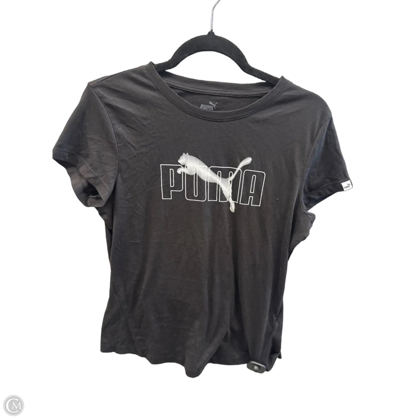 Top Short Sleeve By Puma In Black, Size: M