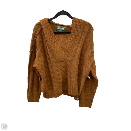 Sweatshirt Hoodie By American Eagle In Brown, Size: M
