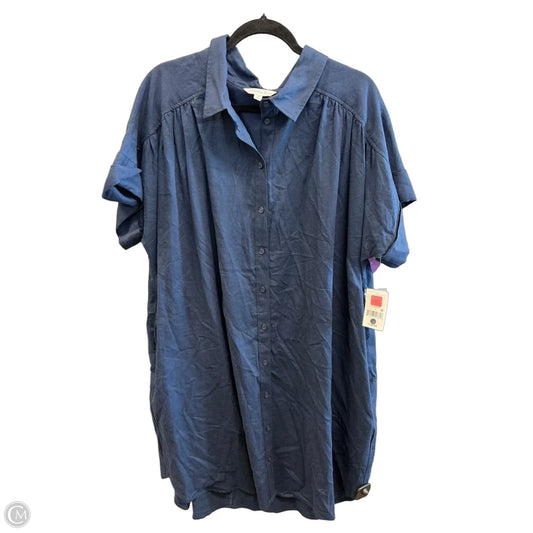 Dress Casual Short By Ophelia Roe In Blue, Size: 3x