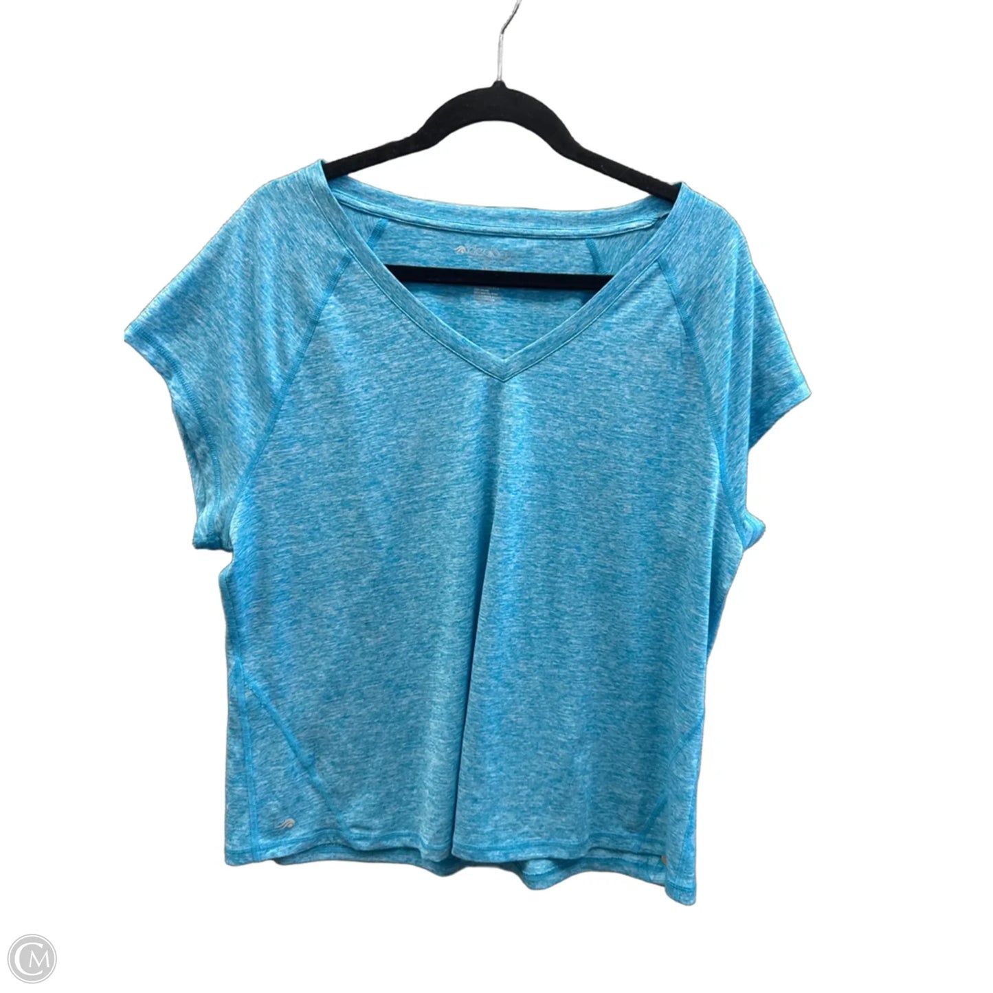 Athletic Top Short Sleeve By Ideology In Blue, Size: Xxl