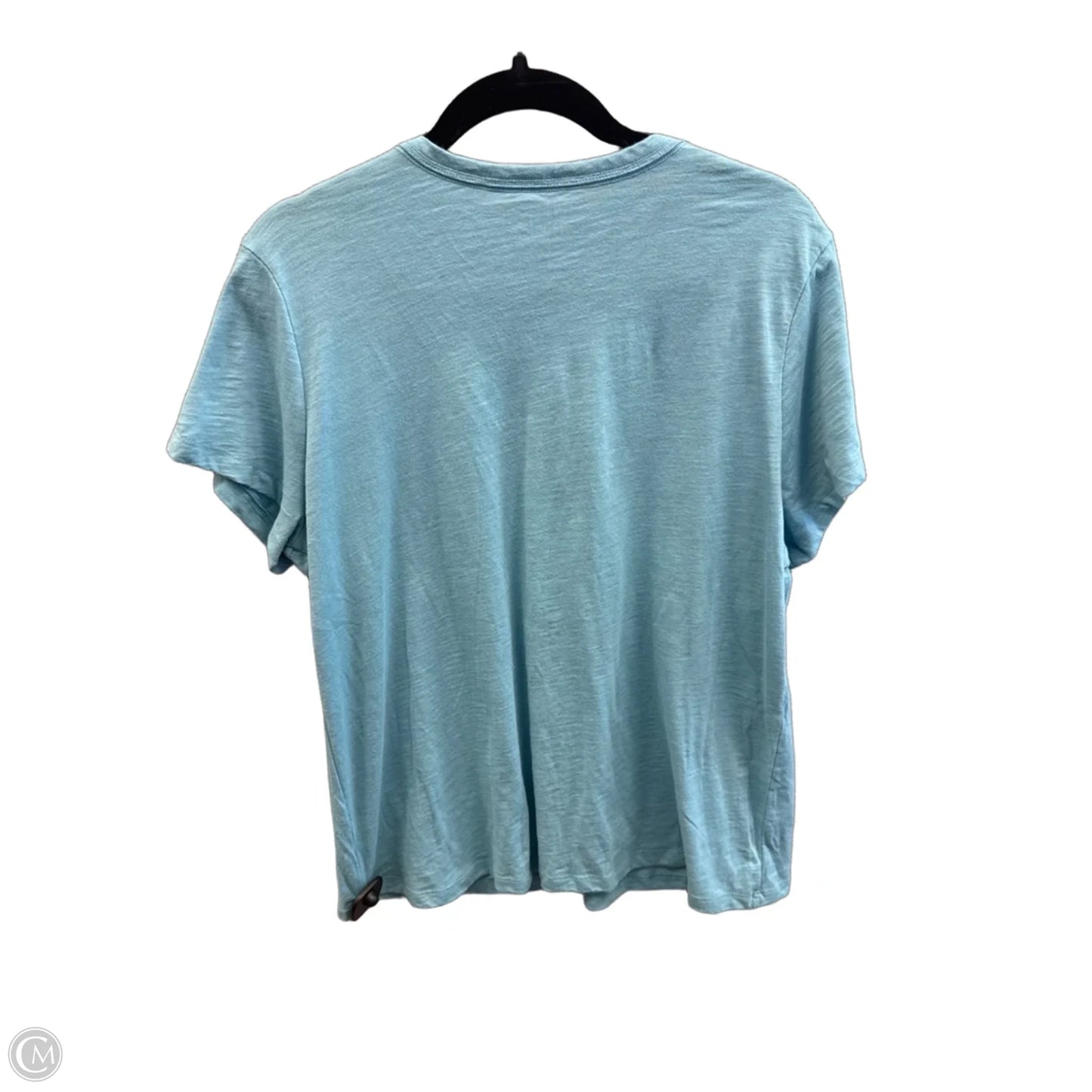 Top Short Sleeve Basic By Time And Tru In Blue, Size: Xl