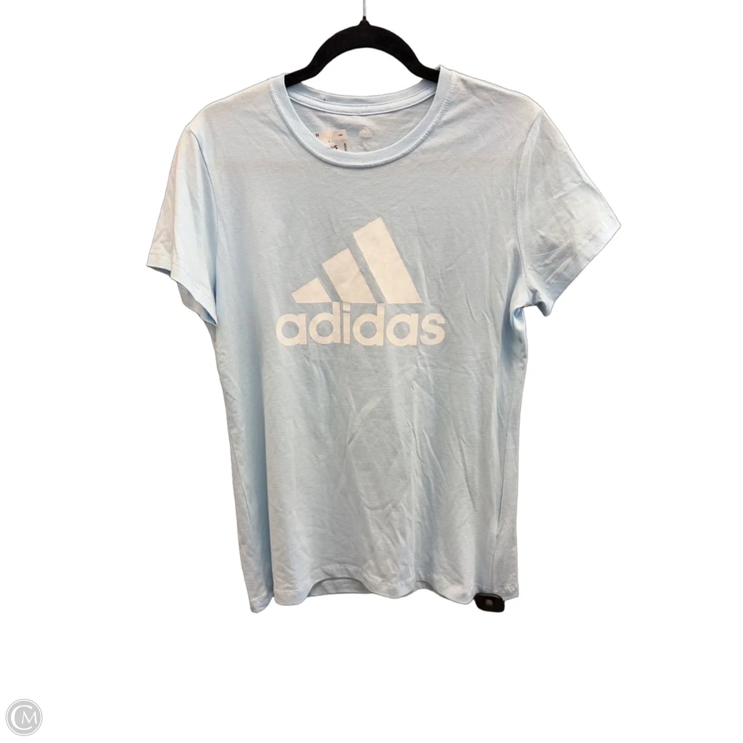 Top Short Sleeve By Adidas In Blue, Size: L