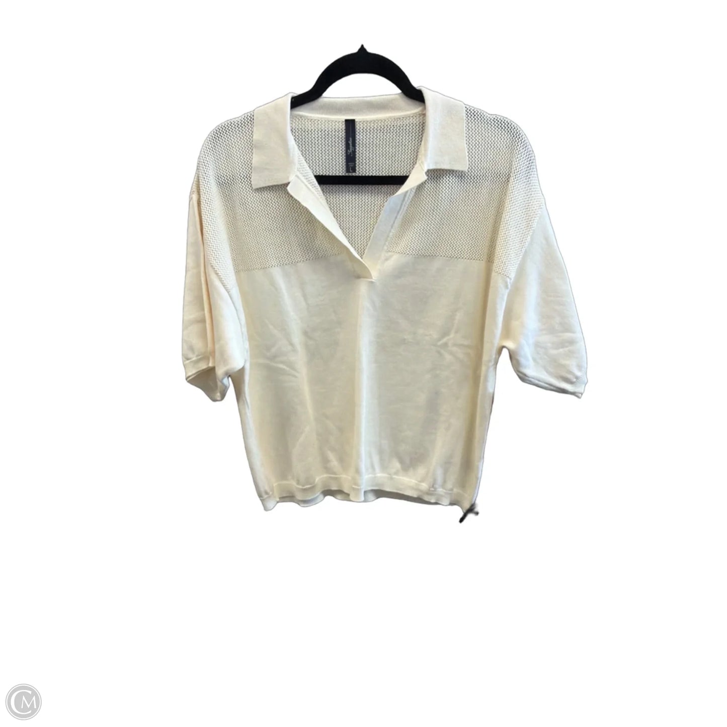Top Short Sleeve By Supplies In Tan, Size: L