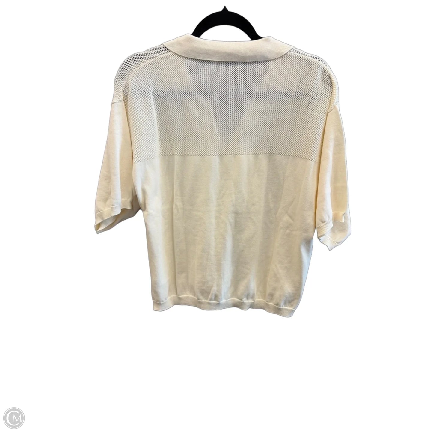 Top Short Sleeve By Supplies In Tan, Size: L
