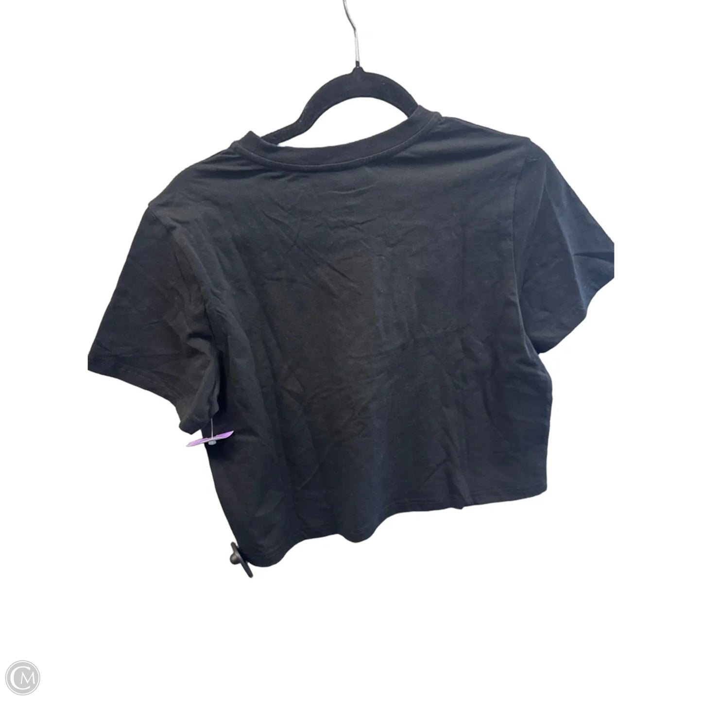 Top Short Sleeve By Clothes Mentor In Black, Size: L