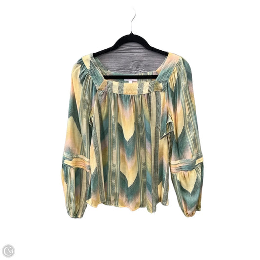 Top Long Sleeve By Lc Lauren Conrad In Yellow, Size: S