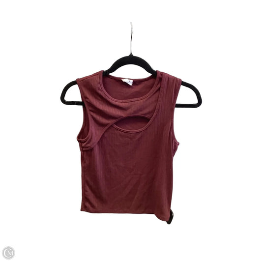 Top Sleeveless By Cotton On In Red, Size: M