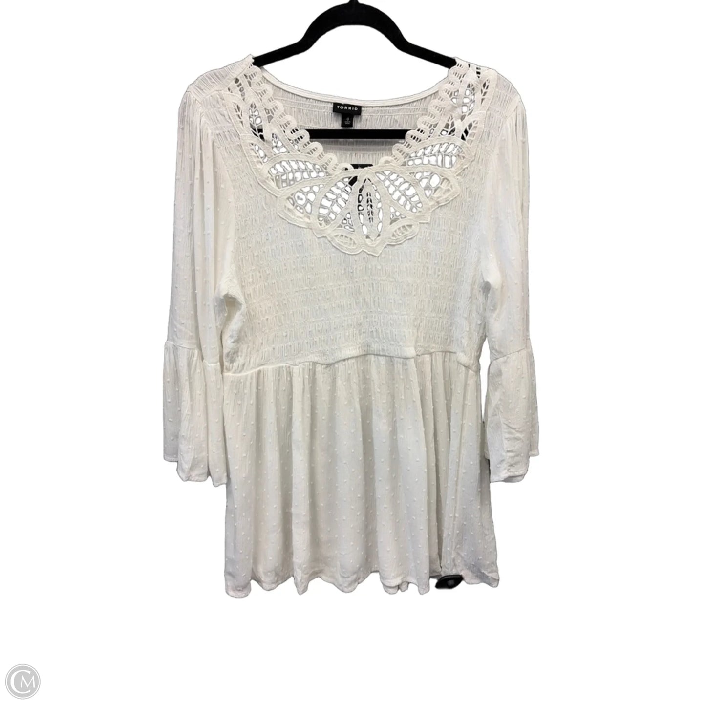 Dress Casual Short By Torrid In White, Size: L