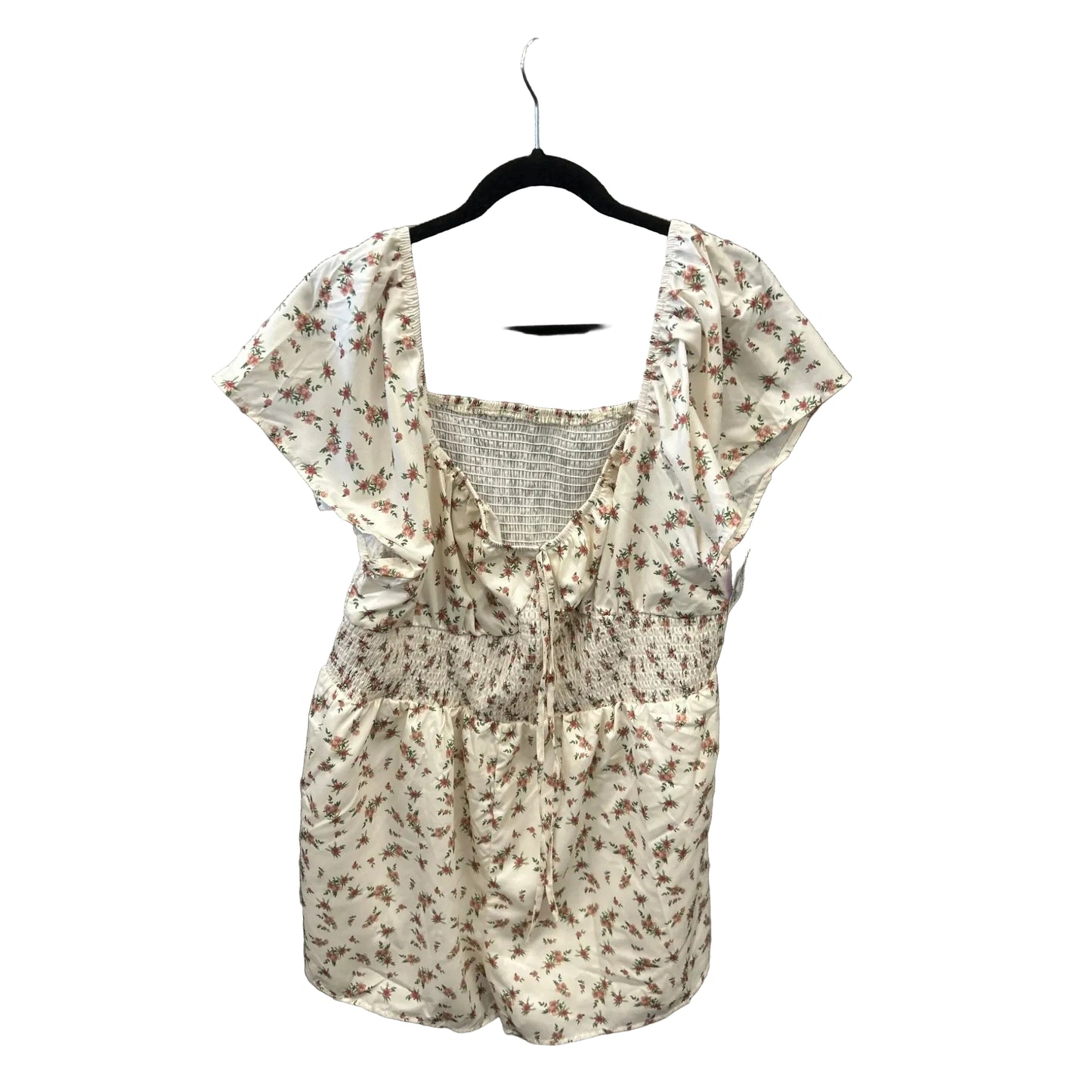 Romper By Shein In Cream, Size: 3x