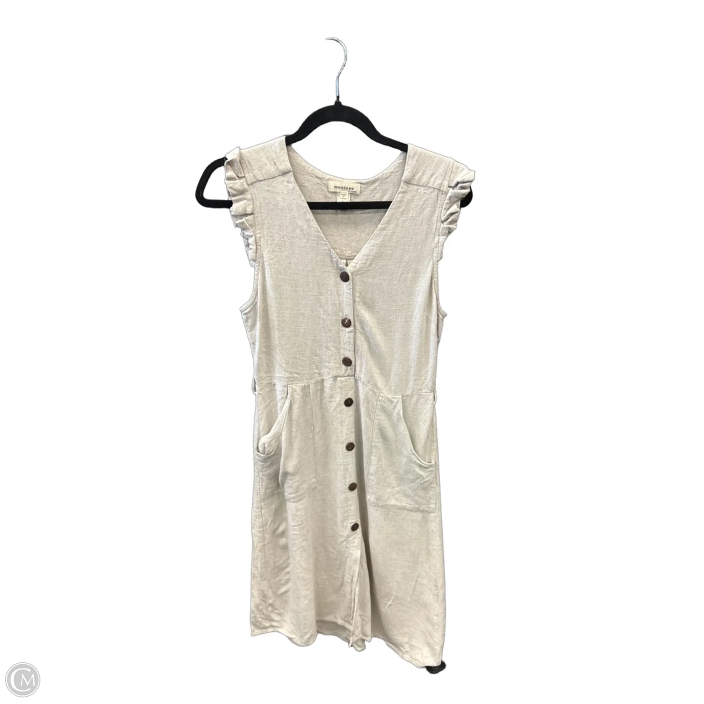 Dress Casual Midi By Monteau In Tan, Size: L